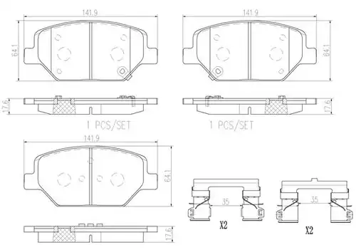 накладки BREMBO P 07 007