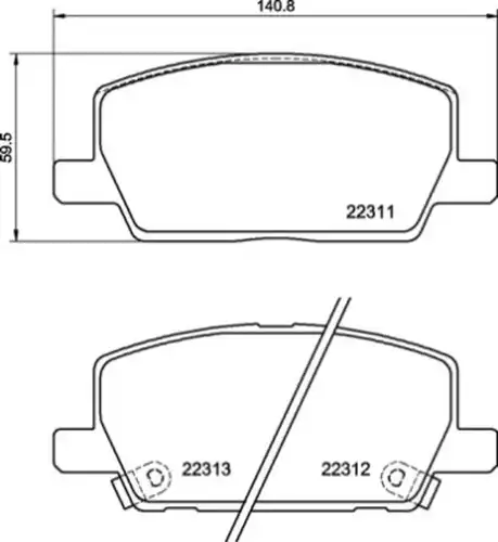 накладки BREMBO P 07 012