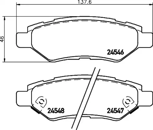 накладки BREMBO P 09 014