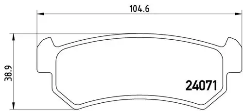 накладки BREMBO P 10 001