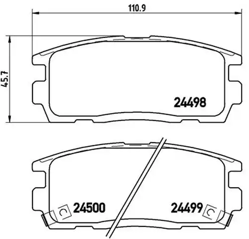 накладки BREMBO P 10 004