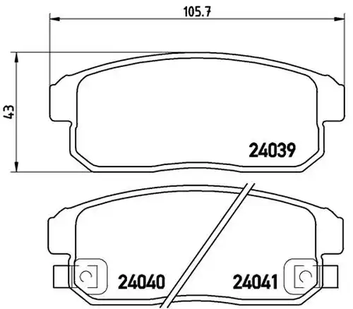 накладки BREMBO P 10 005