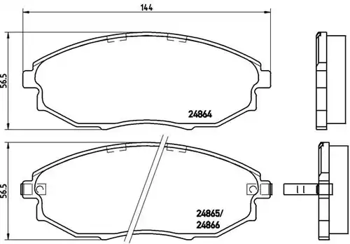 накладки BREMBO P 10 007