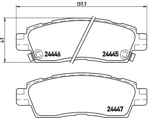 накладки BREMBO P 10 010