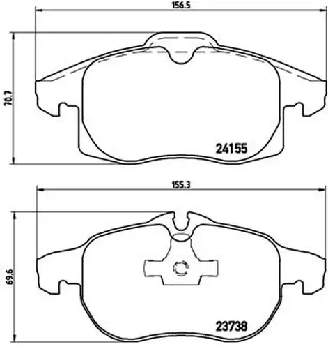 накладки BREMBO P 10 011