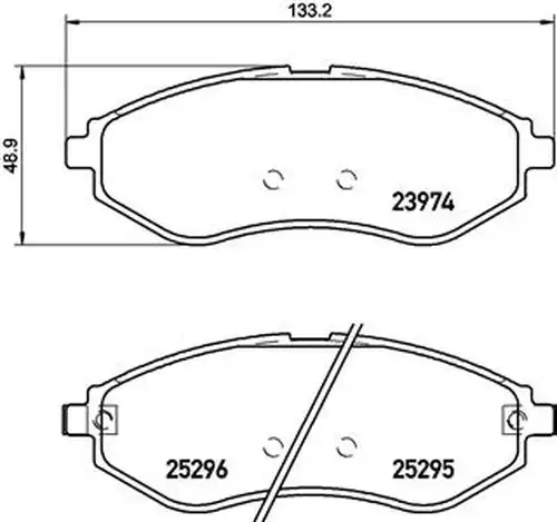 накладки BREMBO P 10 057