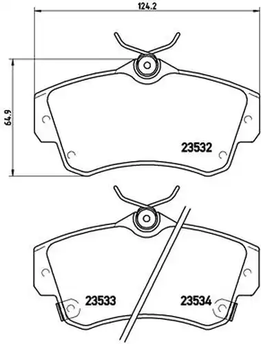 накладки BREMBO P 11 012