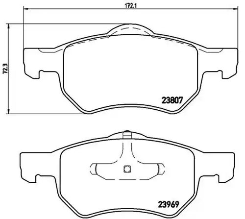 накладки BREMBO P 11 013