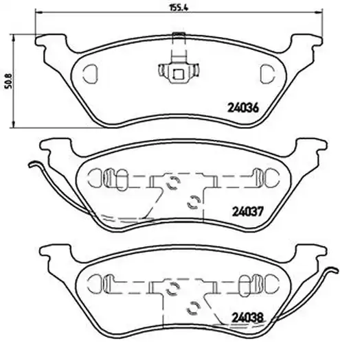 накладки BREMBO P 11 014