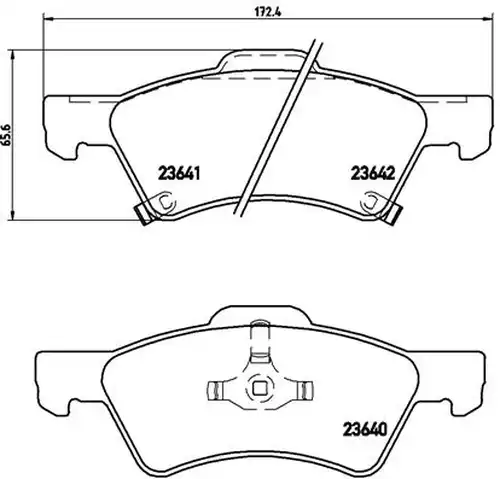 накладки BREMBO P 11 015