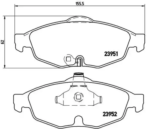 накладки BREMBO P 11 016