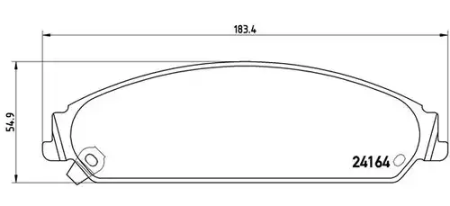 накладки BREMBO P 11 017