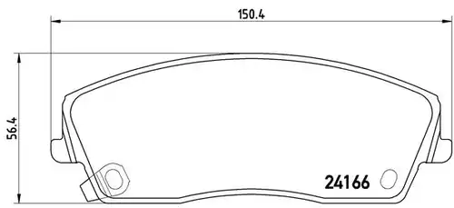 накладки BREMBO P 11 019