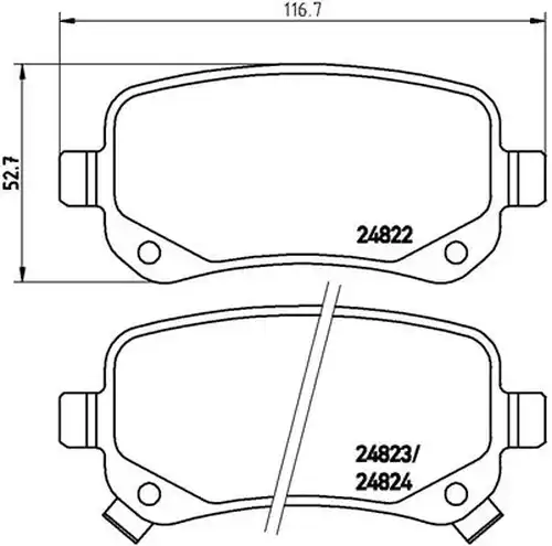 накладки BREMBO P 11 021