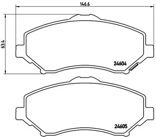 накладки BREMBO P 11 022