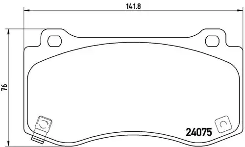 накладки BREMBO P 11 023