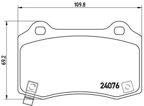 накладки BREMBO P 11 024