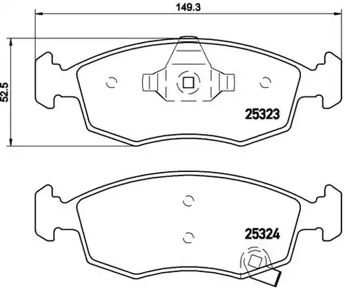 накладки BREMBO P 11 031