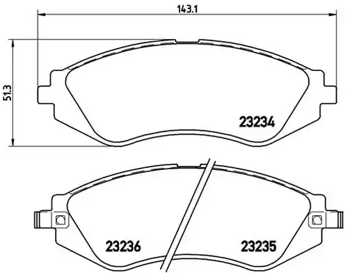 накладки BREMBO P 15 002