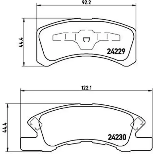 накладки BREMBO P 16 011