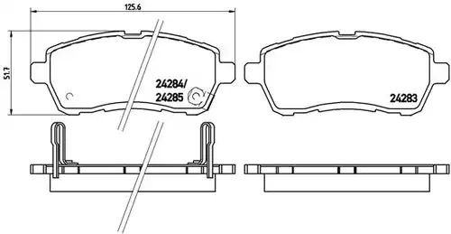 накладки BREMBO P 16 013