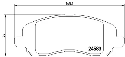 накладки BREMBO P 18 001