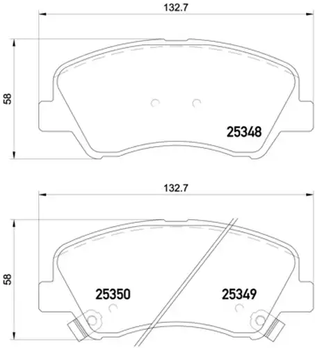 накладки BREMBO P 18 025