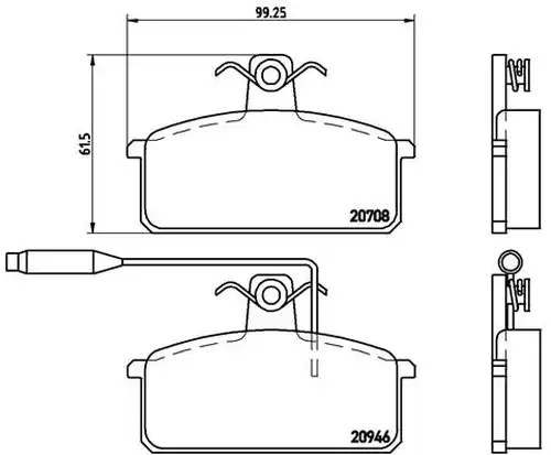 накладки BREMBO P 23 024