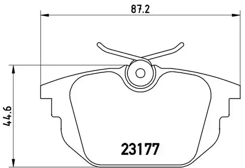 накладки BREMBO P 23 026