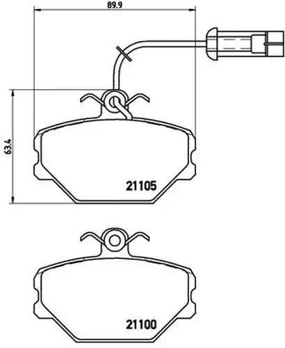 накладки BREMBO P 23 044