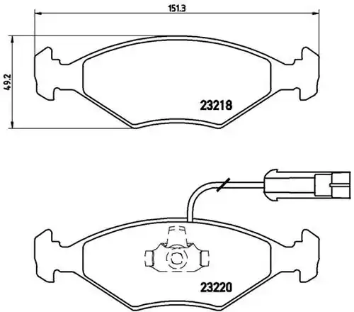 накладки BREMBO P 23 056