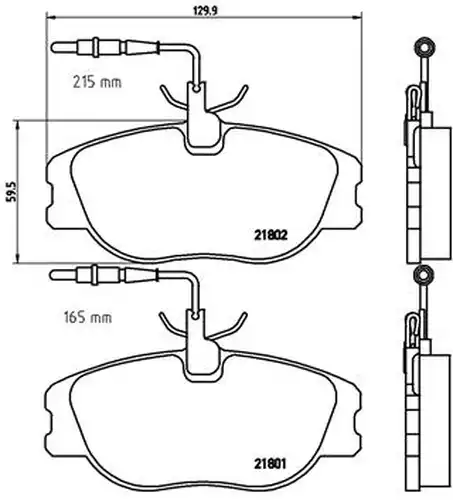 накладки BREMBO P 23 061