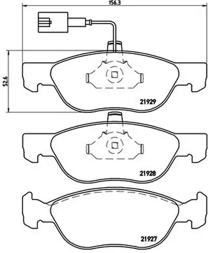 накладки BREMBO P 23 070