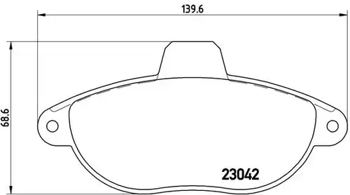 накладки BREMBO P 23 072