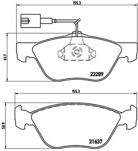 накладки BREMBO P 23 077