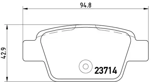 накладки BREMBO P 23 080