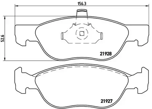 накладки BREMBO P 23 081