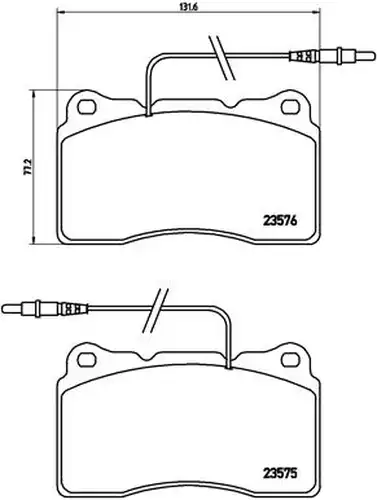 накладки BREMBO P 23 082