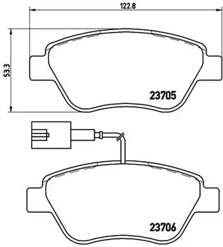 накладки BREMBO P 23 085