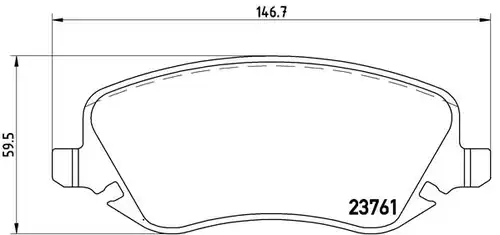 накладки BREMBO P 23 088