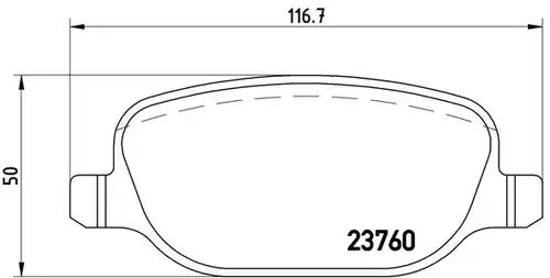 накладки BREMBO P 23 089