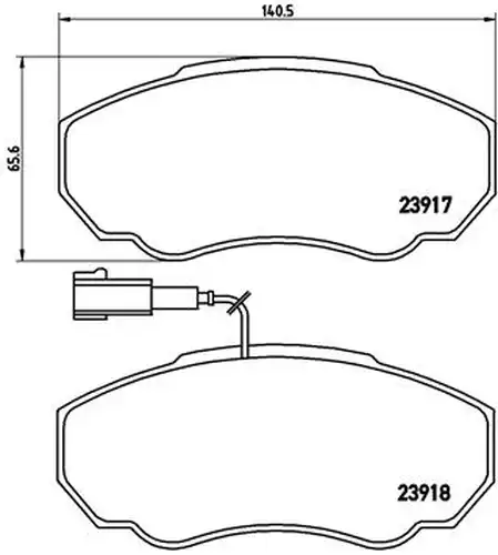 накладки BREMBO P 23 091