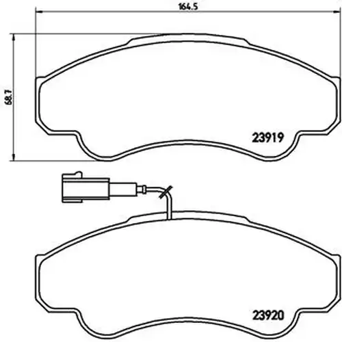 накладки BREMBO P 23 092