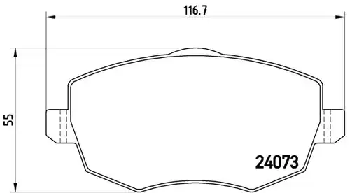 накладки BREMBO P 23 095