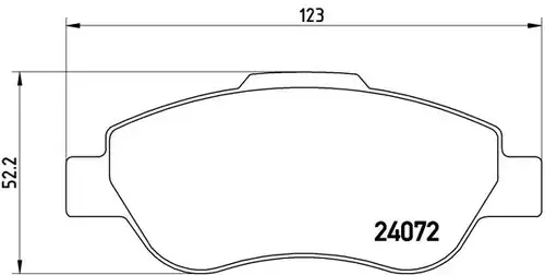 накладки BREMBO P 23 097