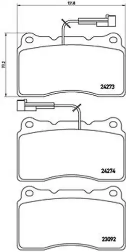 накладки BREMBO P 23 098