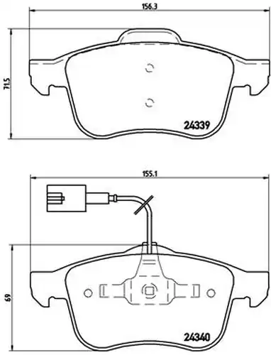 накладки BREMBO P 23 103