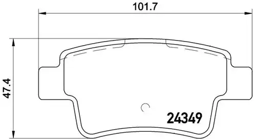 накладки BREMBO P 23 104