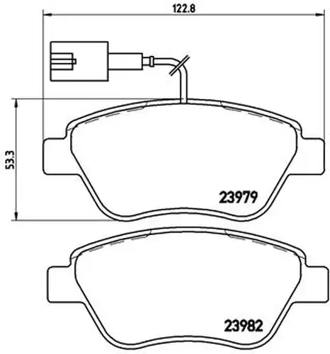 накладки BREMBO P 23 108