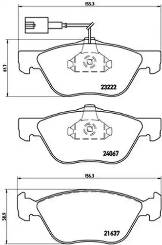 накладки BREMBO P 23 112